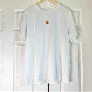 Apple Computer Rainbow Logo Shirt Employee